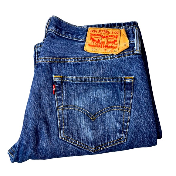 Levi's Other - Levi’s 501 Blue Denim Jeans Men’s Size W 33” L 30”